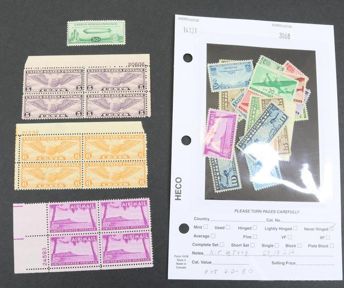 US Stamps Airmail Group (1 of 1)