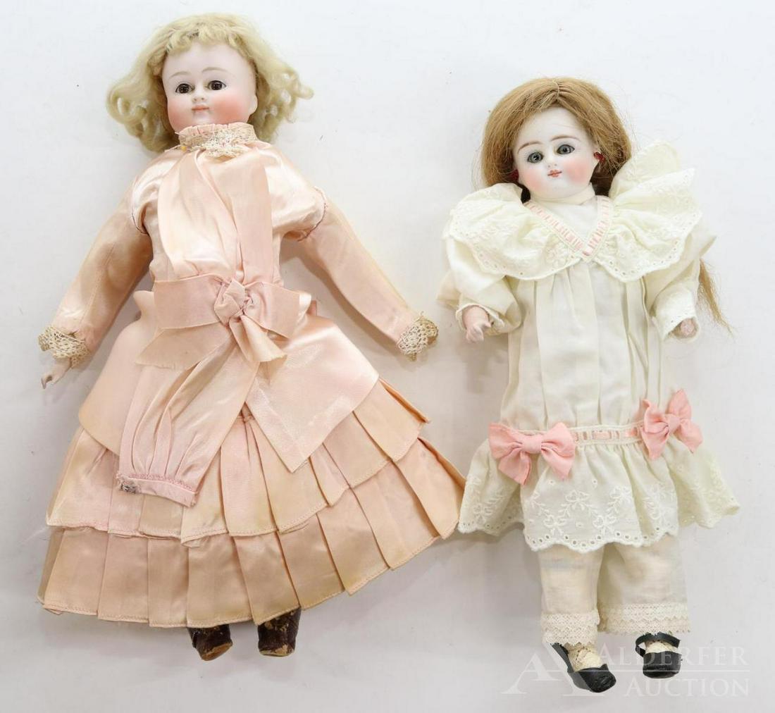 LOT OF ANTIQUE GERMAN BISQUE HEAD DOLLS. (1 of 7)