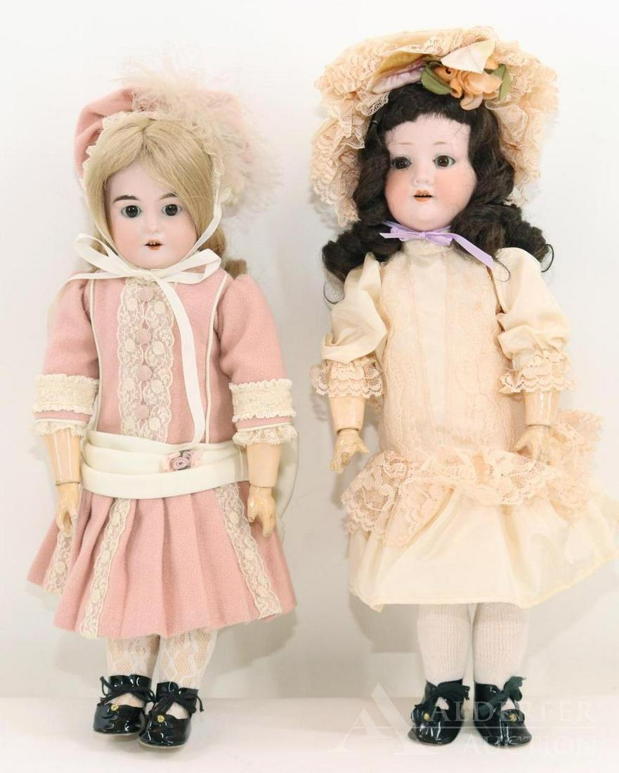 LOT OF ANTIQUE GERMAN BISQUE HEAD DOLLS. (1 of 10)