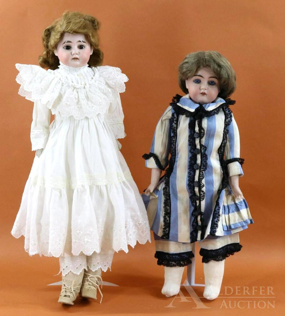 LOT OF ANTIQUE GERMAN BISQUE HEAD DOLLS. (1 of 10)