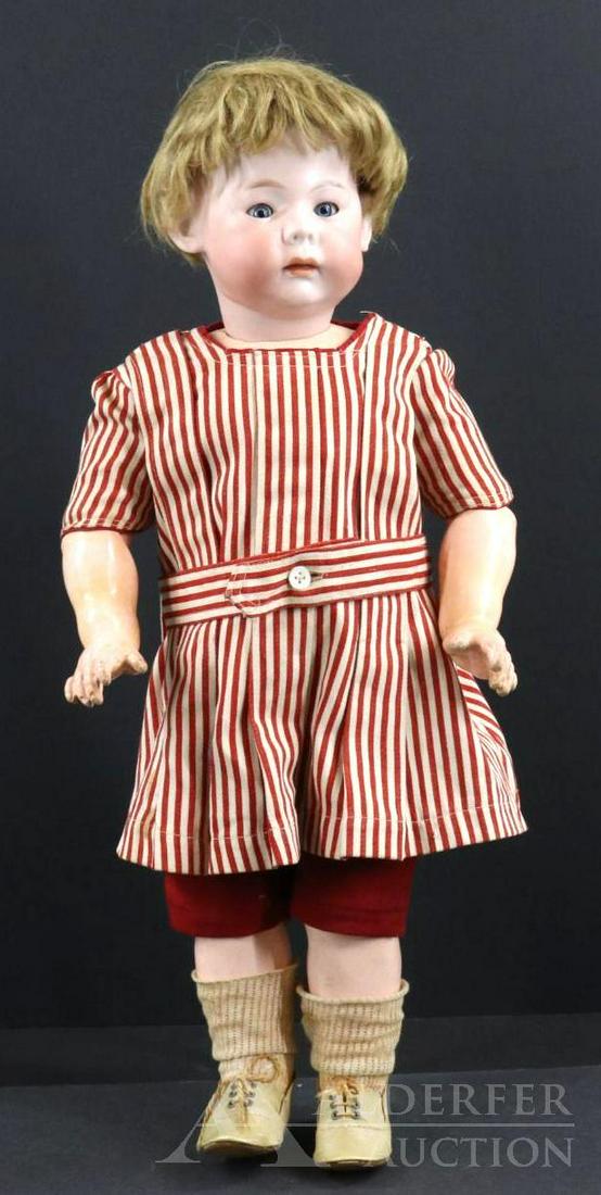 ANTIQUE BISQUE HEAD CHARACTER DOLL. (1 of 11)