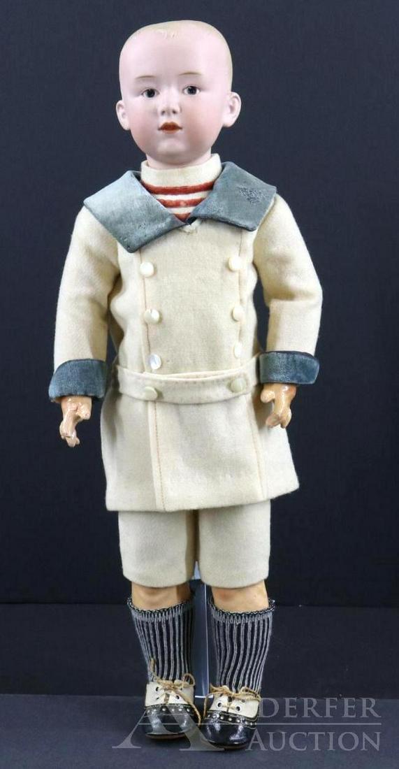 ANTIQUE BISQUE HEAD CHARACTER DOLL. (1 of 10)