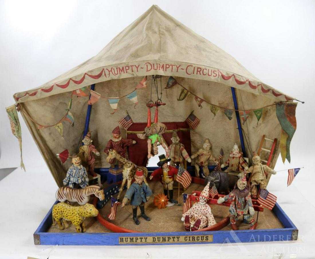 LOT OF SCHOENHUT HUMPTY DUMPTY CIRCUS. (1 of 14)