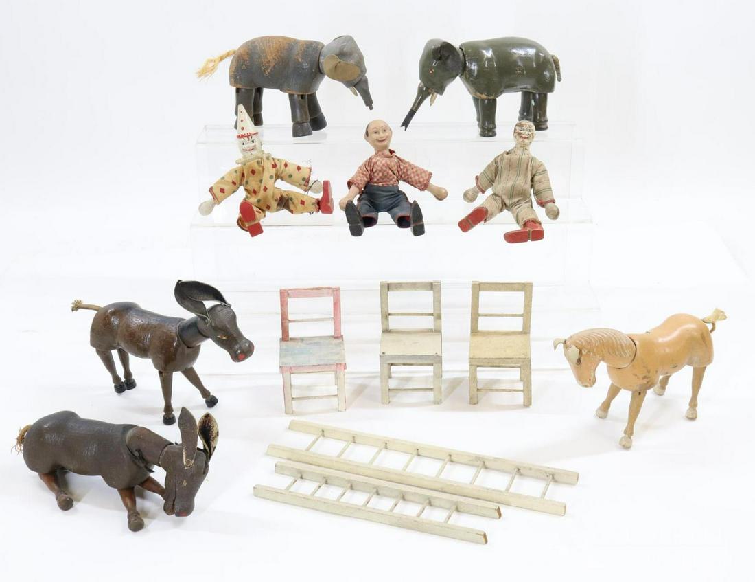 LOT OF SCHOENHUT HUMPTY DUMPTY CIRCUS. (1 of 3)