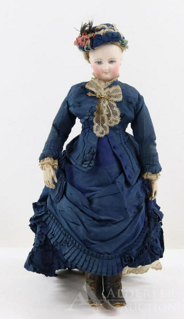 ANTIQUE FRENCH BISQUE HEAD DOLL. (1 of 16)