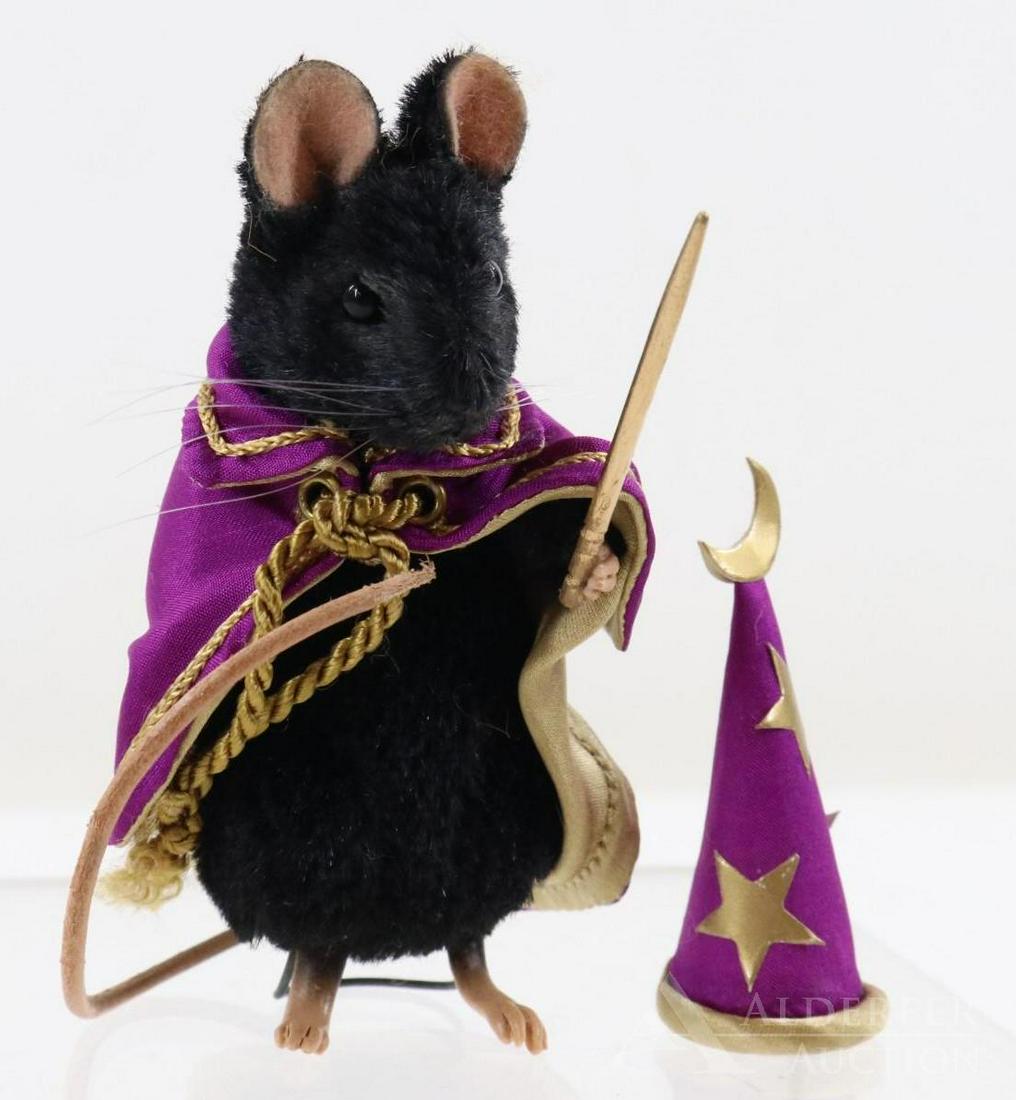 LOT OF R. JOHN WRIGHT.: MIB 3 1/2" Halloween Mouse " Black Magic", made Exclusively for Fairy Tales Ltd. Ed 250, No. AP 3/5. October 1, 2009.