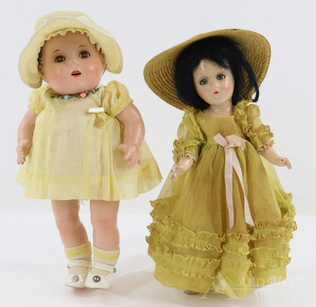 LOT OF COMPOSITION DOLLS. (1 of 12)