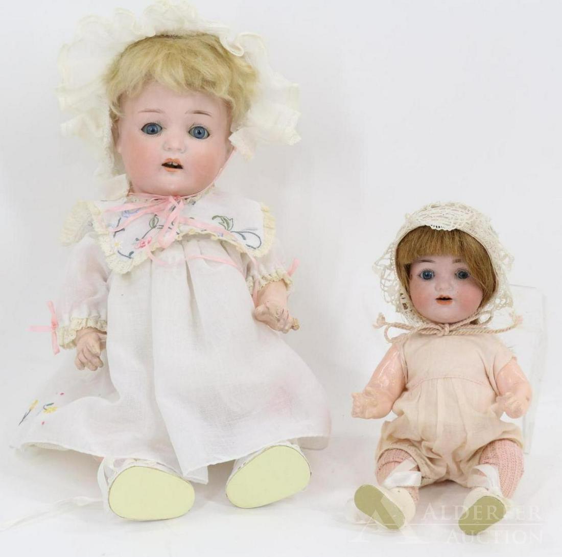 GERMAN BISQUE HEAD DOLLS, 13" AND UNDER. (1 of 15)