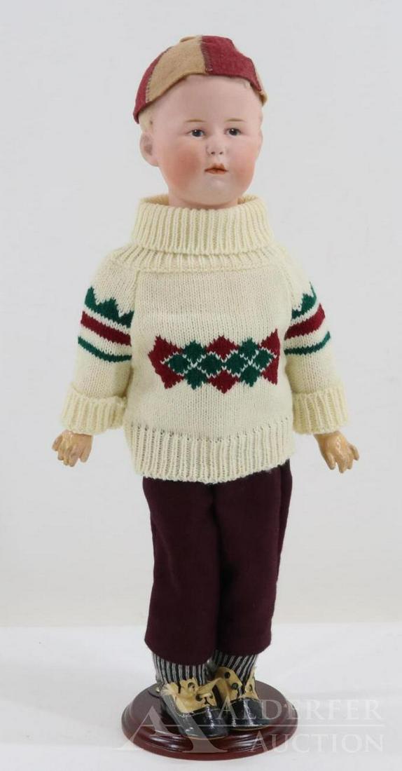 GERMAN BISQUE HEAD DOLL. (1 of 9)