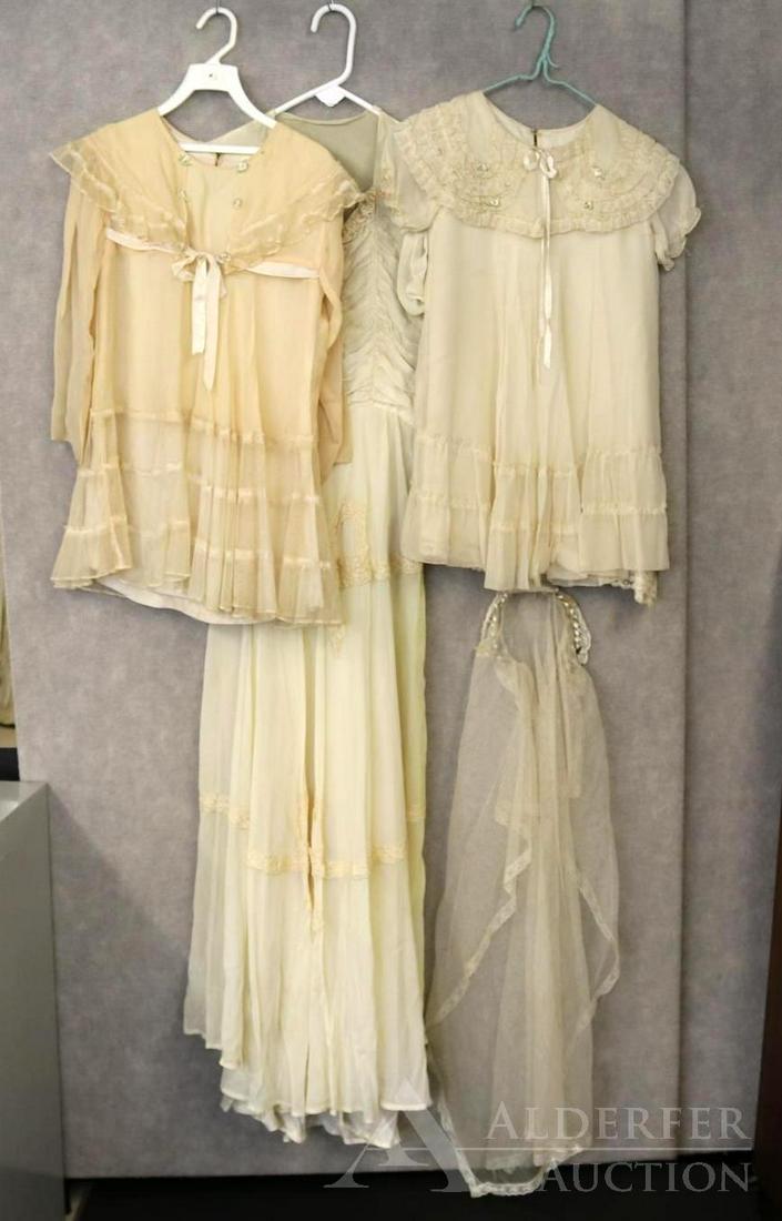 LOT OF ANTIQUE CLOTHING. (1 of 9)