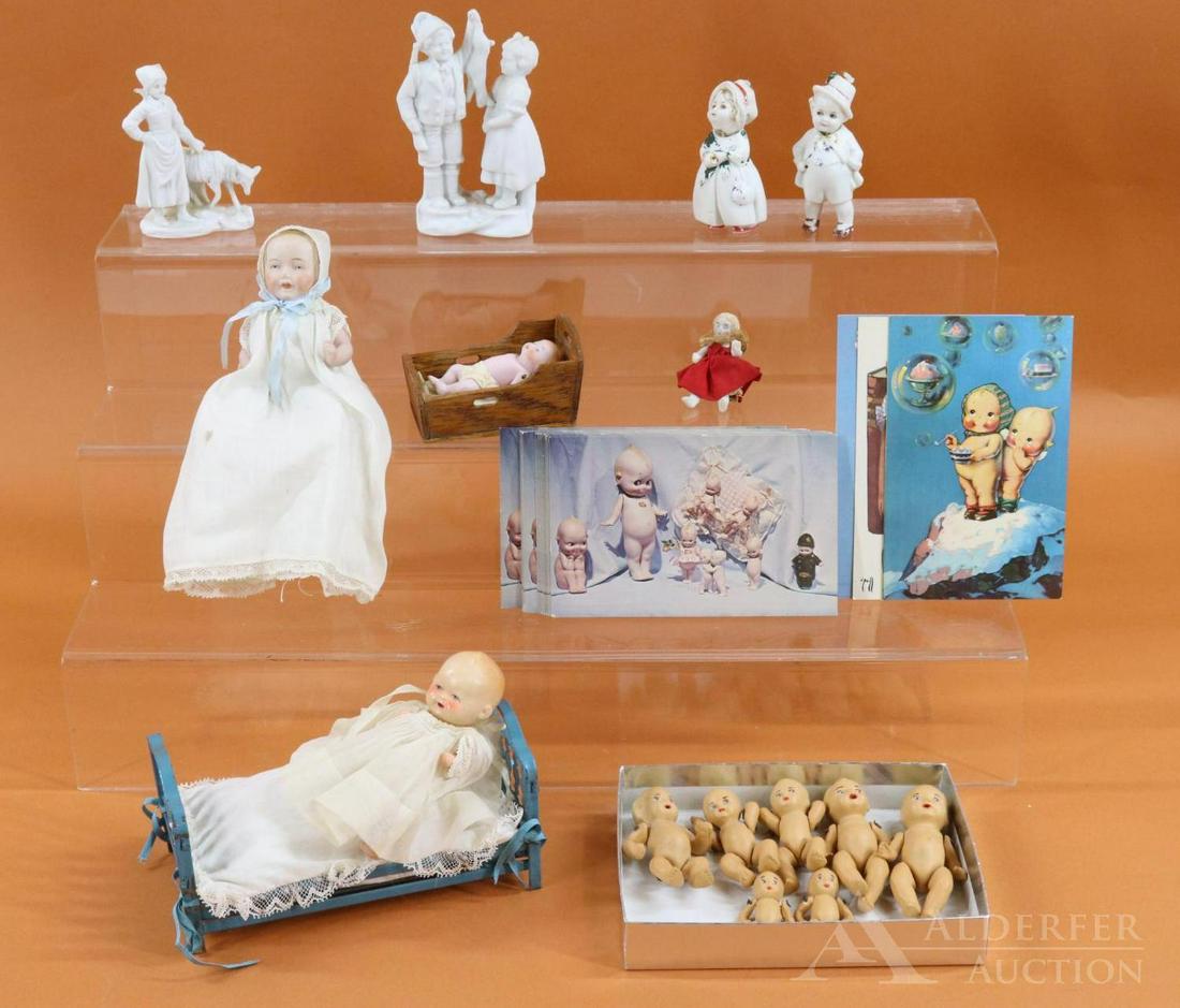 LOT OF ALL BISQUE DOLLS. (1 of 11)