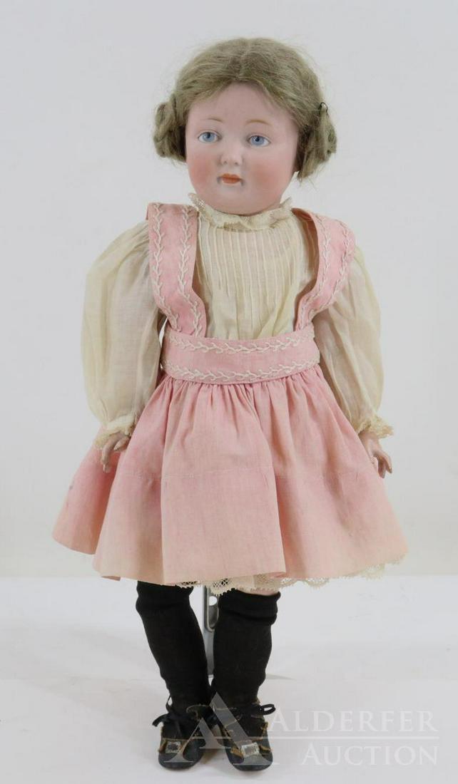 ANTIQUE GERMAN BISQUE HEAD CHARACTER DOLL. (1 of 8)