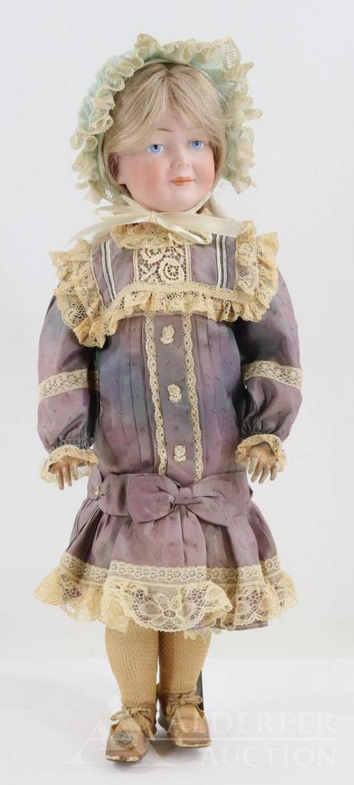 ANTIQUE GERMAN BISQUE HEAD CHARACTER DOLL. (1 of 12)