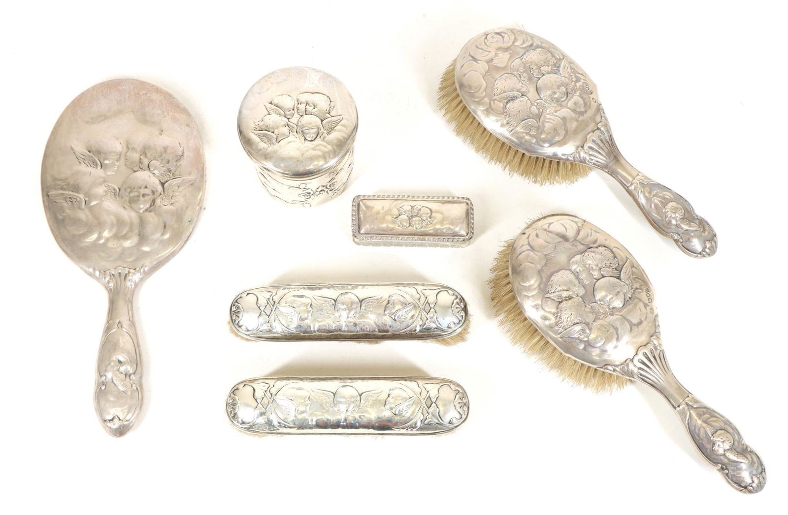 English Sterling Silver Dresser Set (1 of 20)