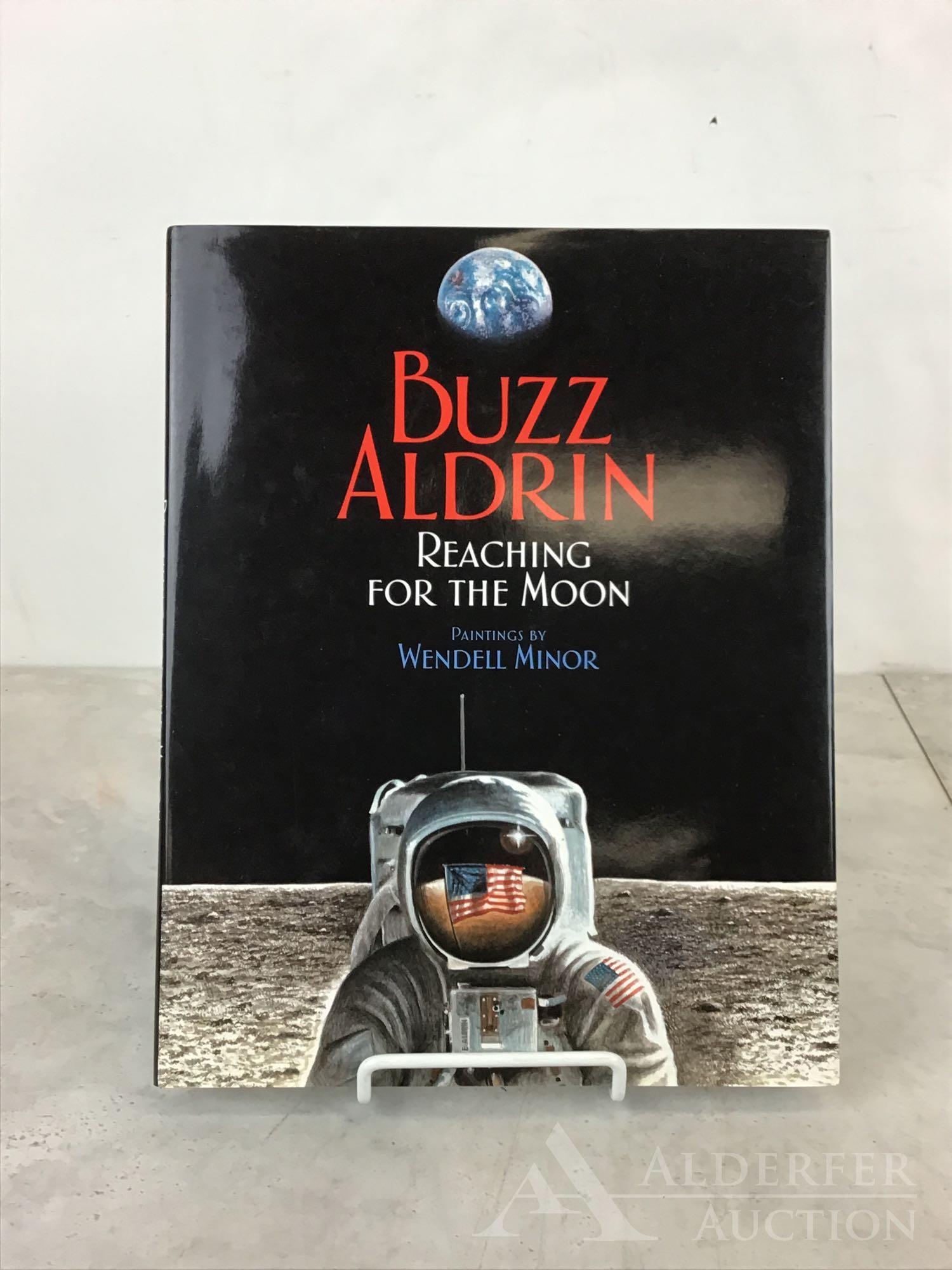 Buzz Aldrin Reaching for the Moon, Signed  1st Edition (1 of 4)