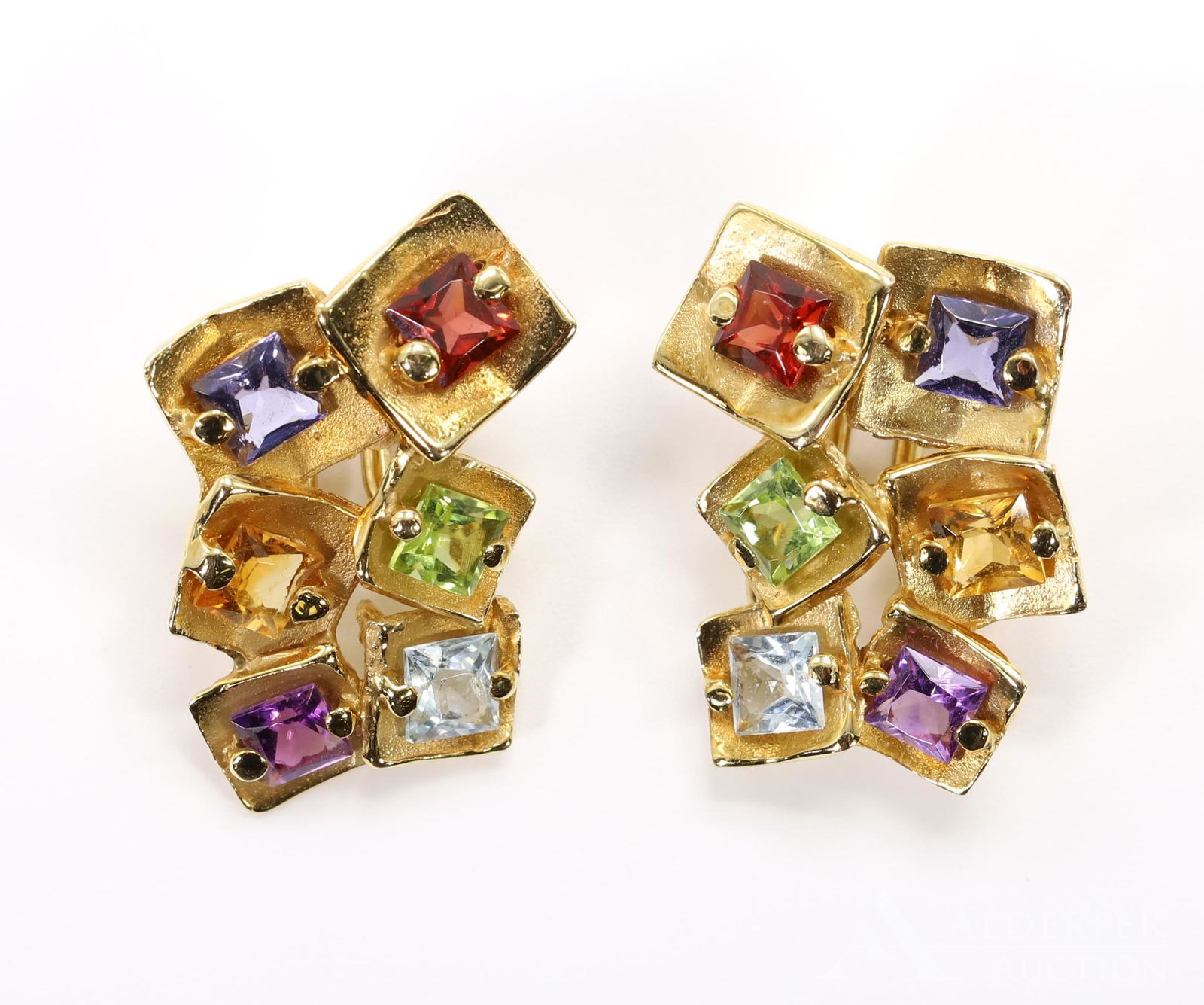 14KY Gold Gemstone Earrings (1 of 3)