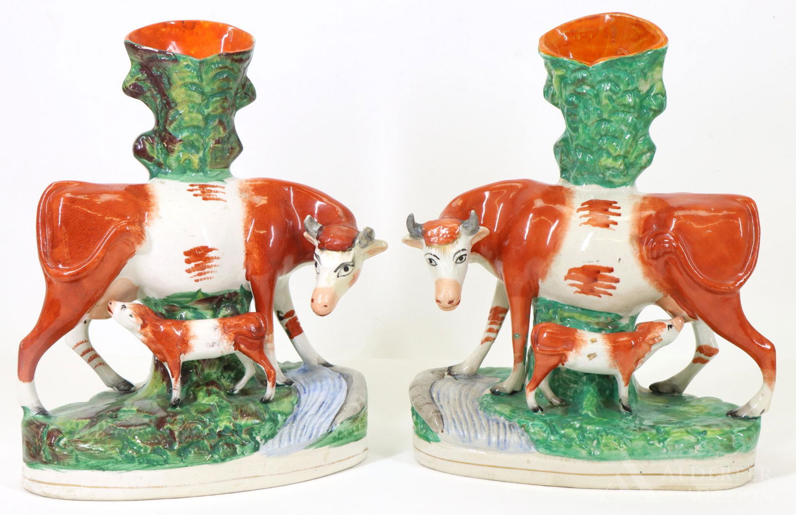 Staffordshire Cows Spill Vases (1 of 20)