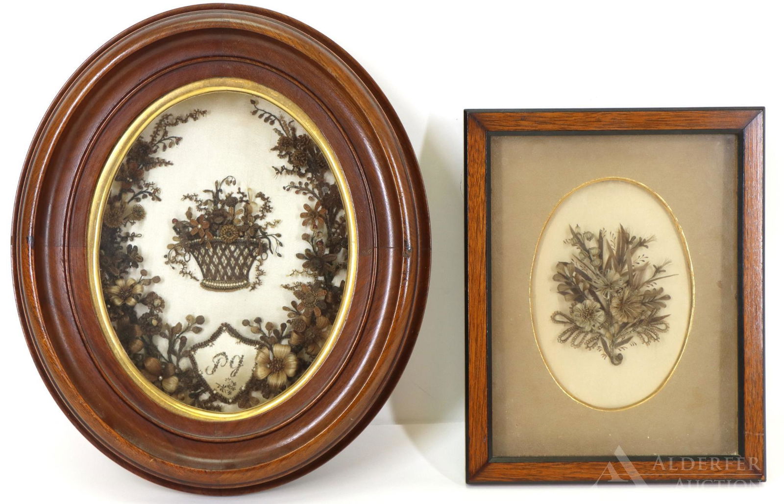 Victorian Hair Mourning Art & Book (1 of 19)