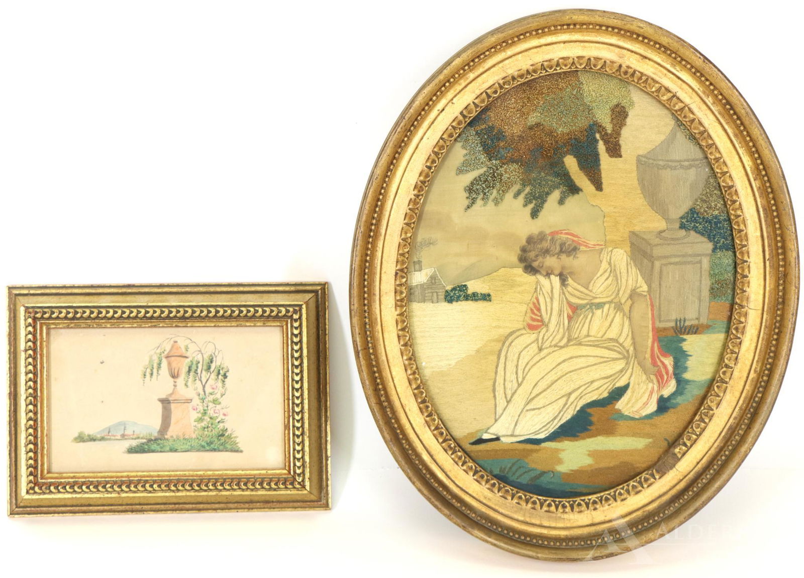 Victorian Needlework Mourning Pictures (1 of 11)