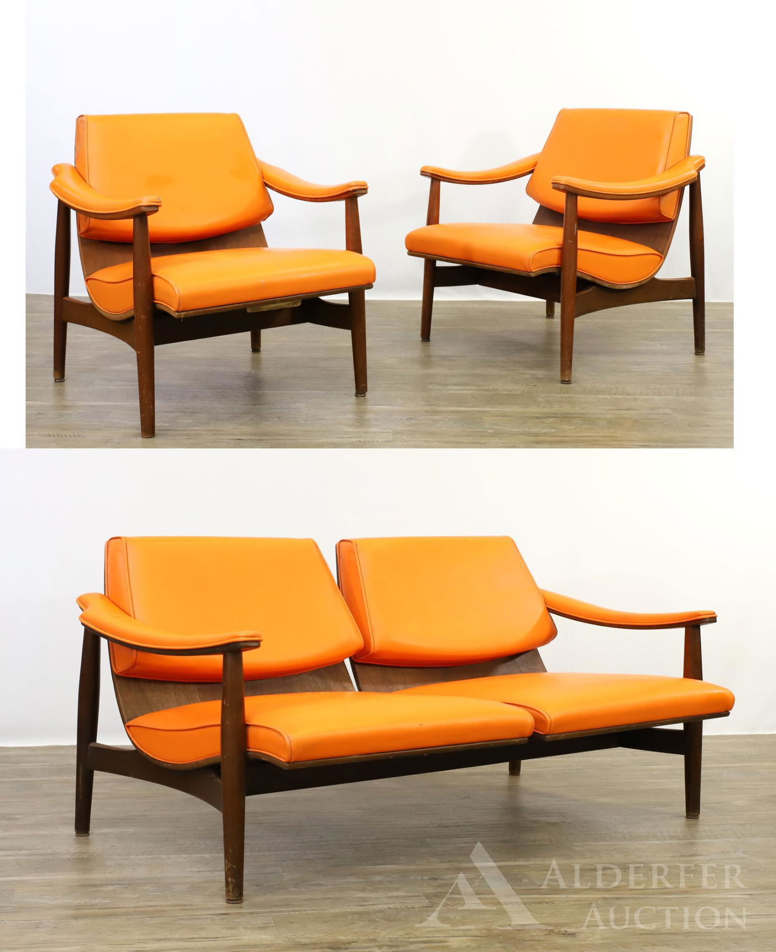 Thonet Modernist Lounge Settee and Chairs (1 of 20)