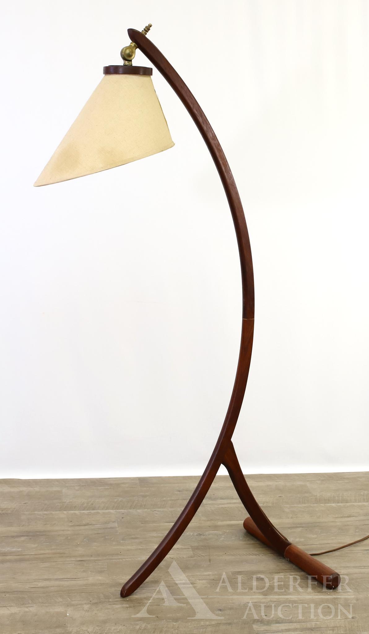 Mid-Century Modern Walnut Floor Lamp (1 of 9)