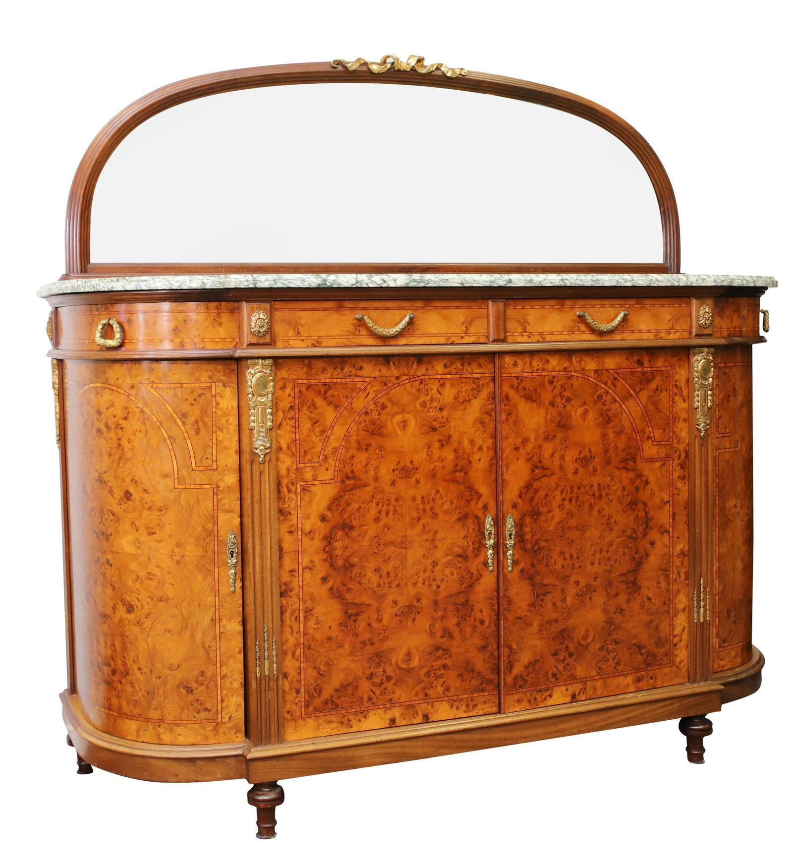 French Burlwood and Ormolu Mounted Credenza (1 of 16)
