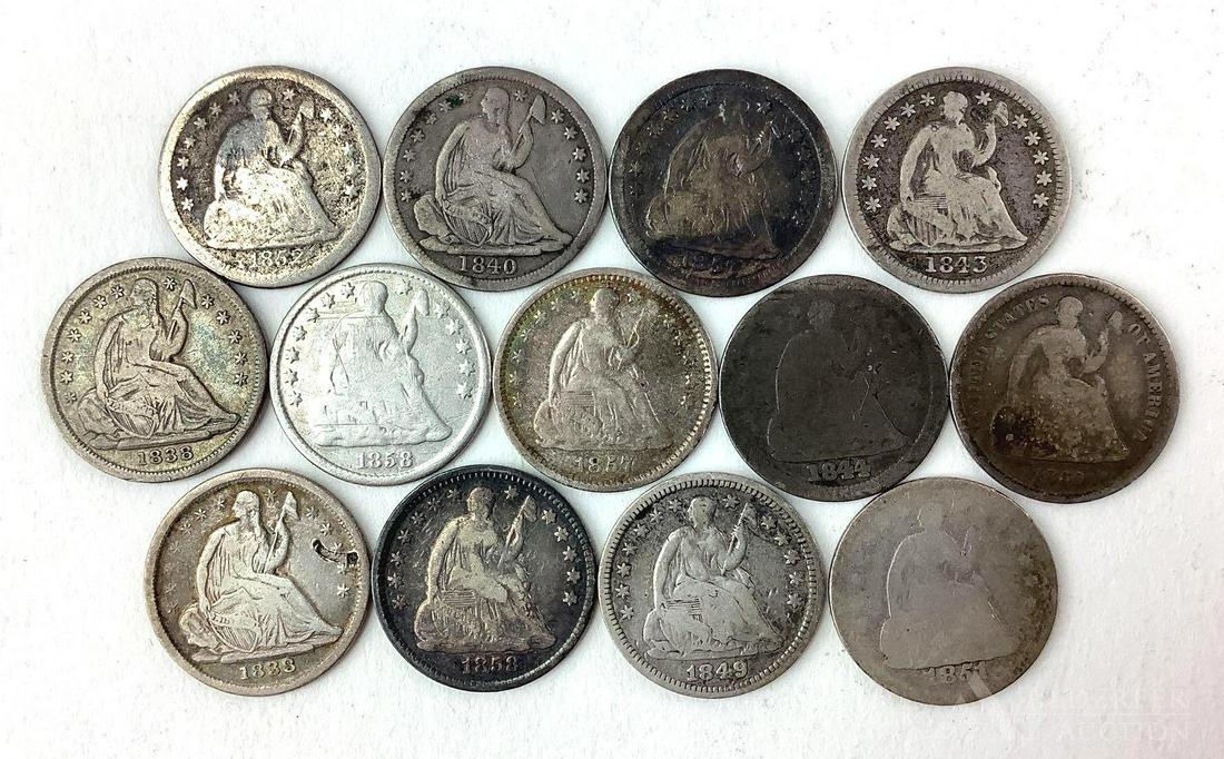 SEATED HALF DIMES (1 of 4)