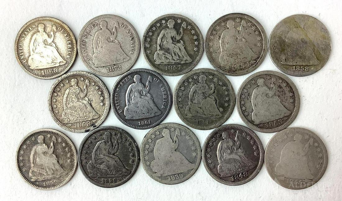 SEATED HALF DIMES (1 of 4)