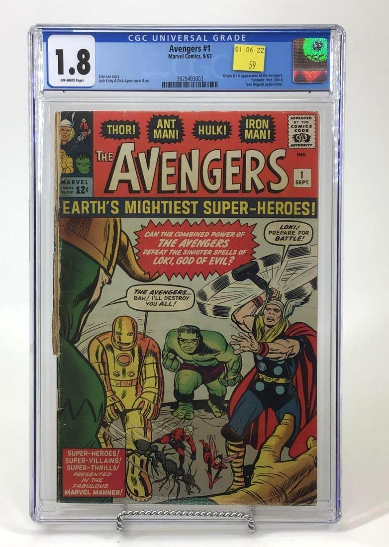 Avengers #1 CGC 1.8, 1st App. Avengers (1 of 3)