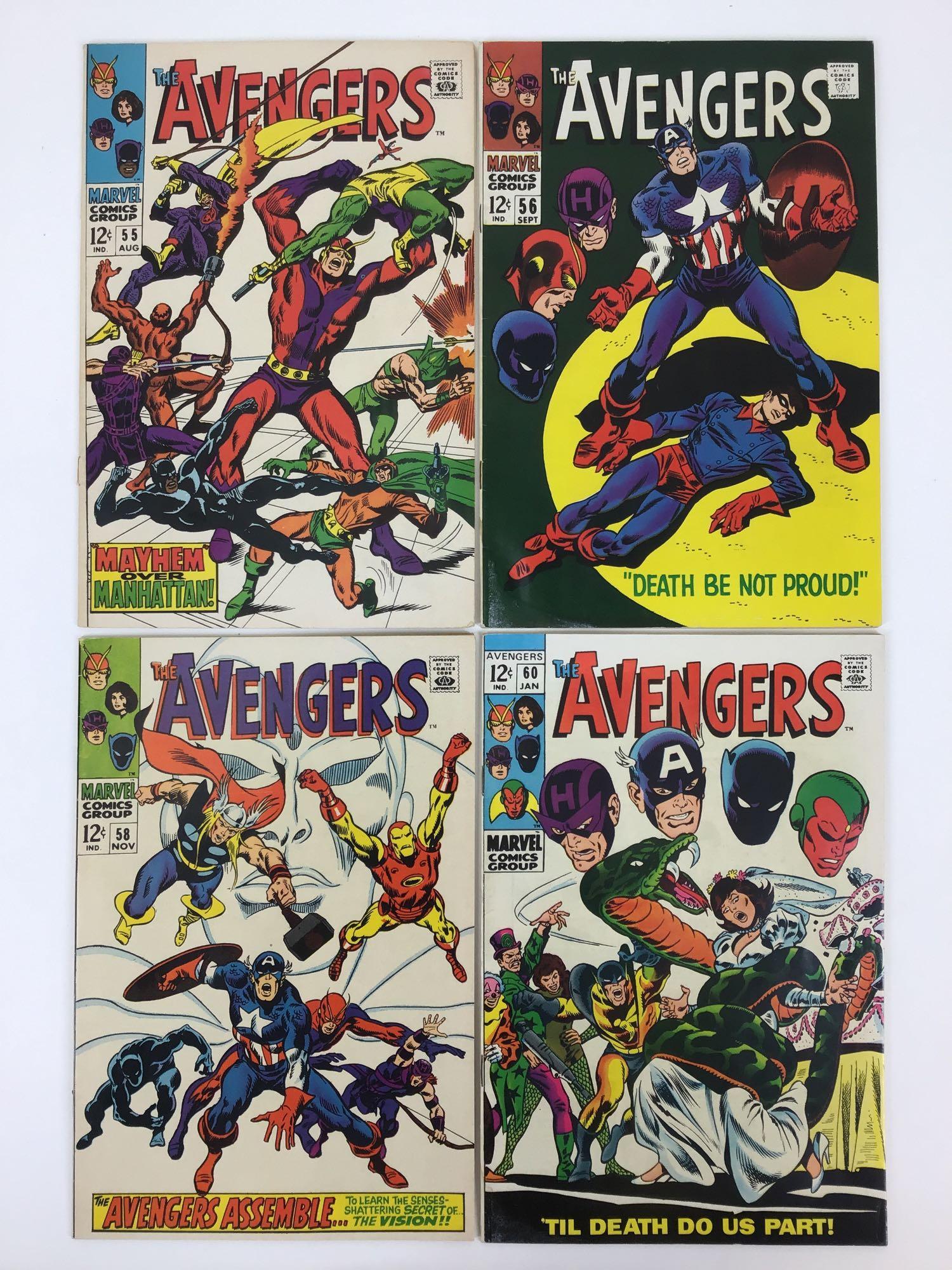 Avengers No. 55, 56, 58, 60 (1 of 13)