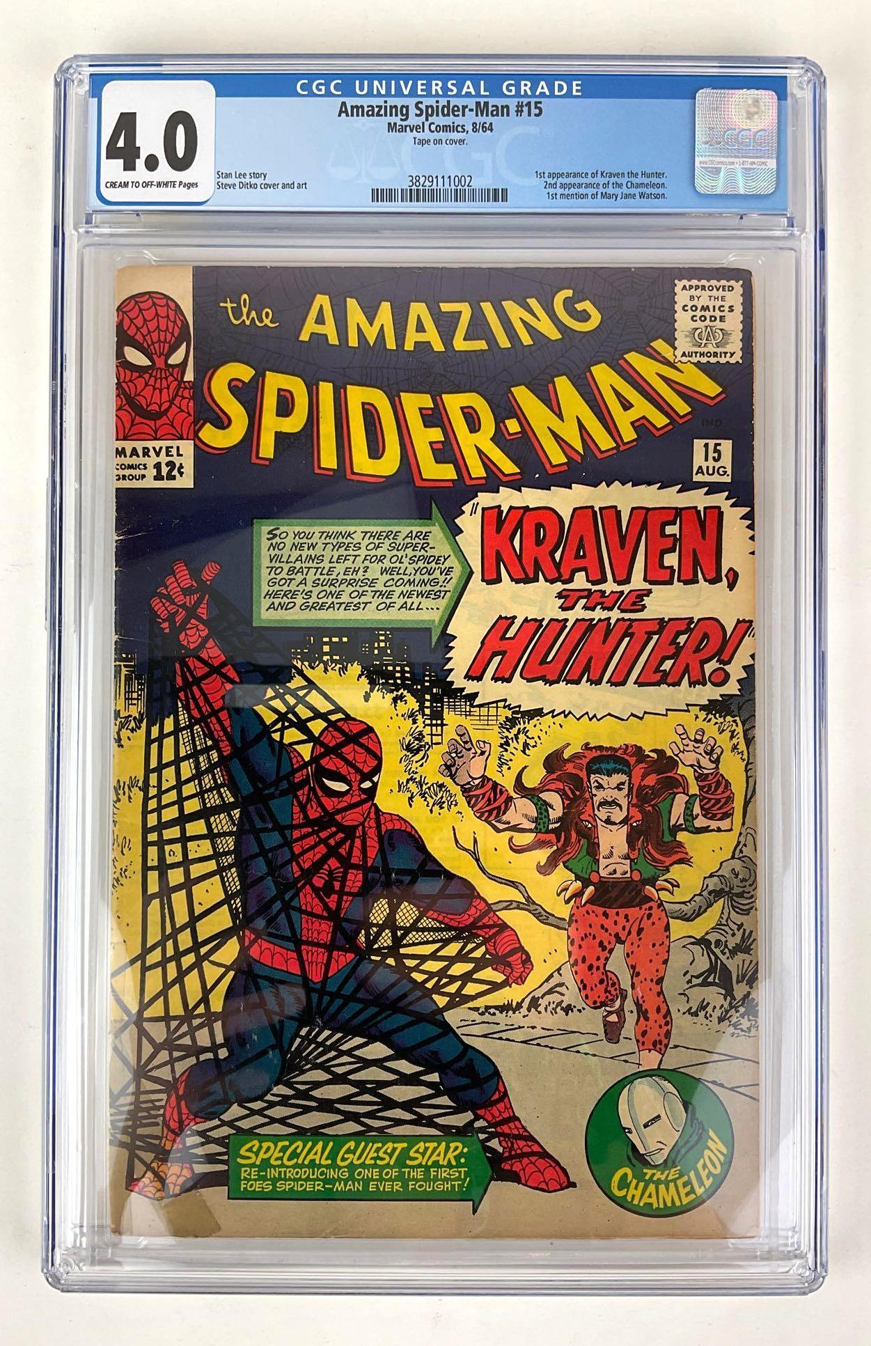 Amazing Spider-Man #15 CGC 4.0 1st App. Kraven (1 of 3)