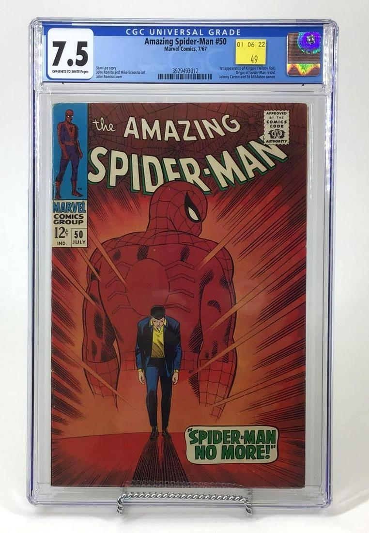 Amazing Spider-Man #50 CGC 7.5, 1st App. Kingpin (1 of 3)