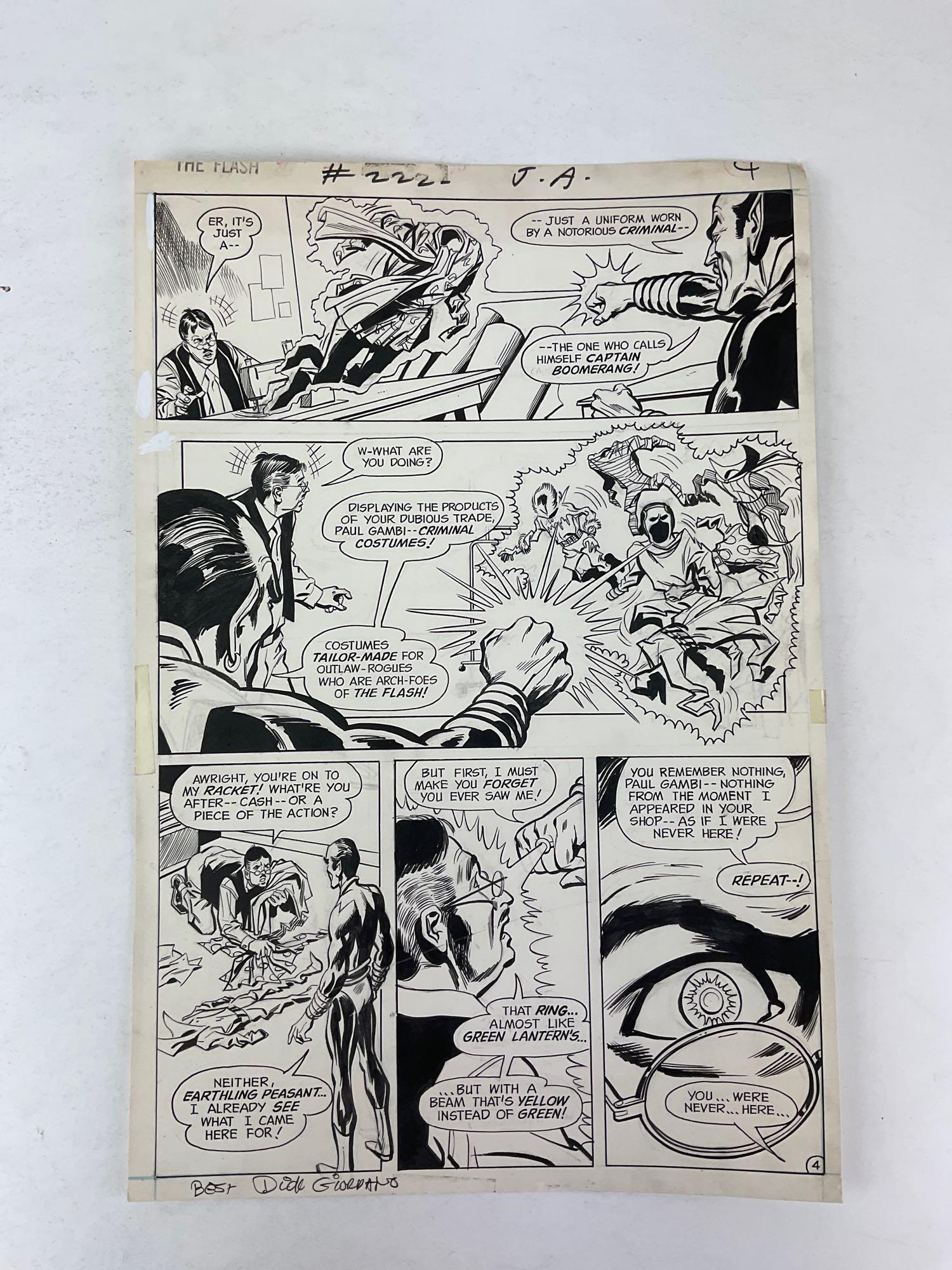 Original Comic Art, Flash #222 (1 of 7)