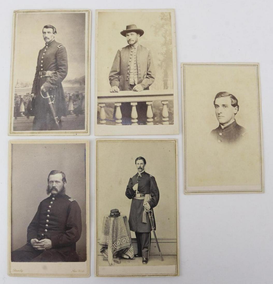 Civil War Officers CDV's, Grouping (1 of 20)