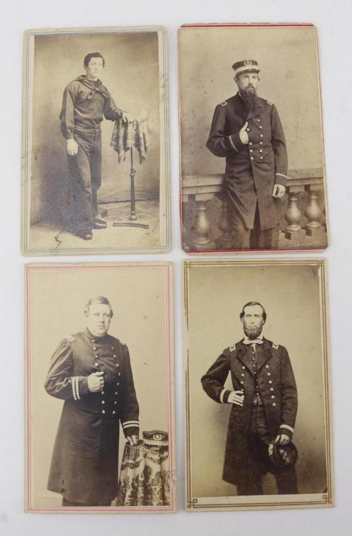 Civil War Navy CDV's, Grouping (1 of 16)