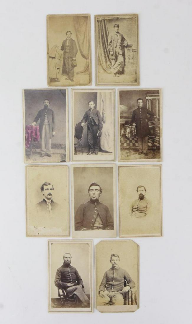 Civil War Enlisted Men CDV's, Grouping (1 of 20)