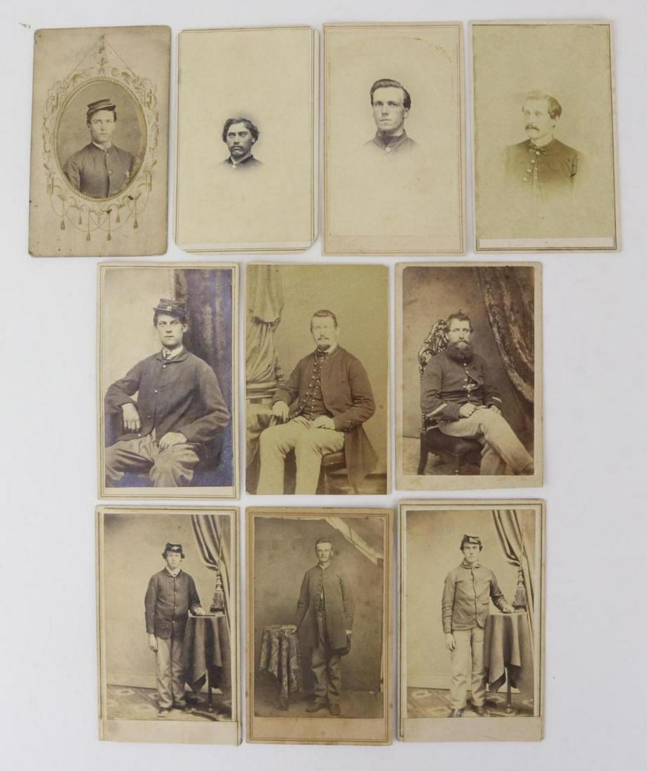 Civil War Enlisted Men CDV's, Grouping (1 of 11)