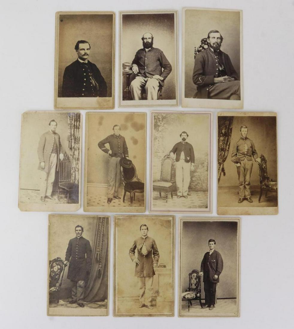Civil War Enlisted Men CDV's, Grouping (1 of 11)