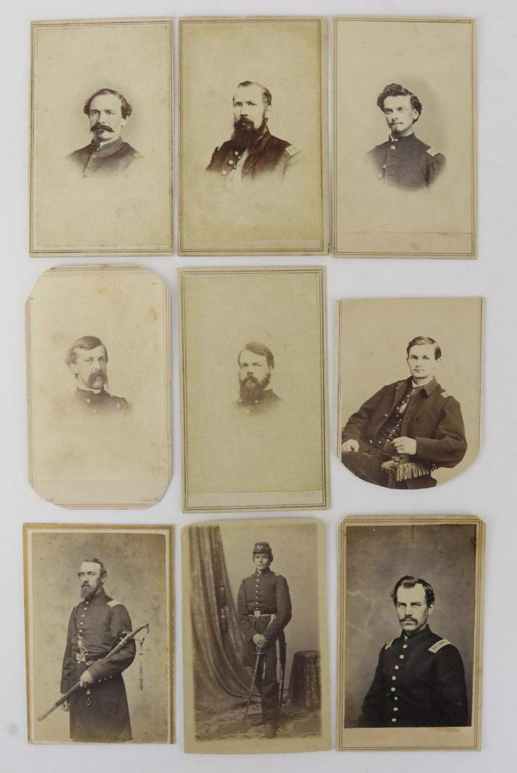 Civil War Officers CDV's, Grouping (1 of 11)