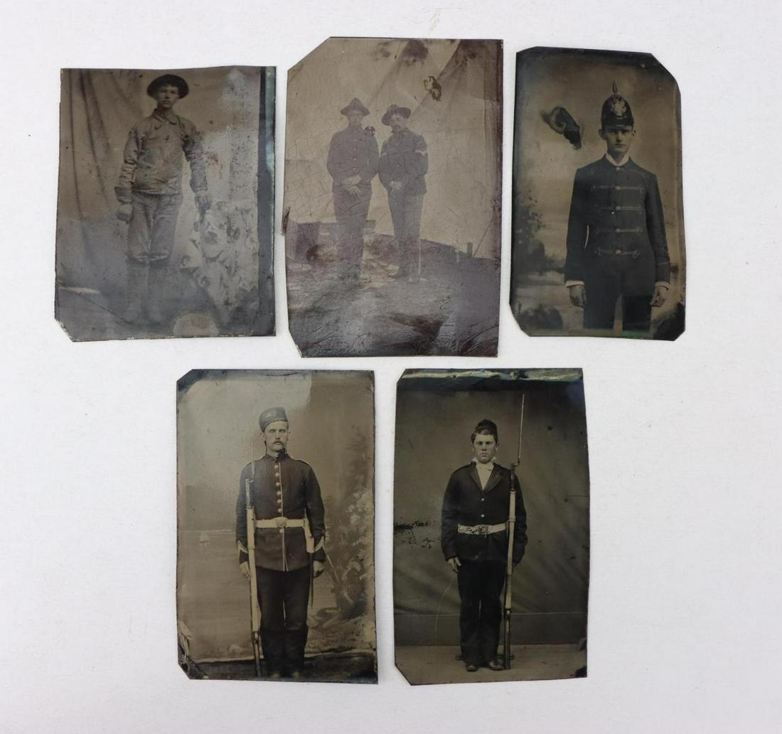 Tintypes of Military Personnel (1 of 12)