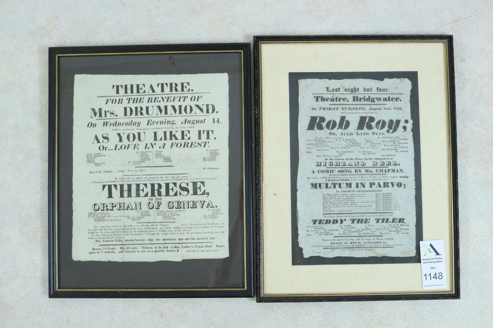 Early Nineteenth Century Theatrical Broadsides (1 of 11)