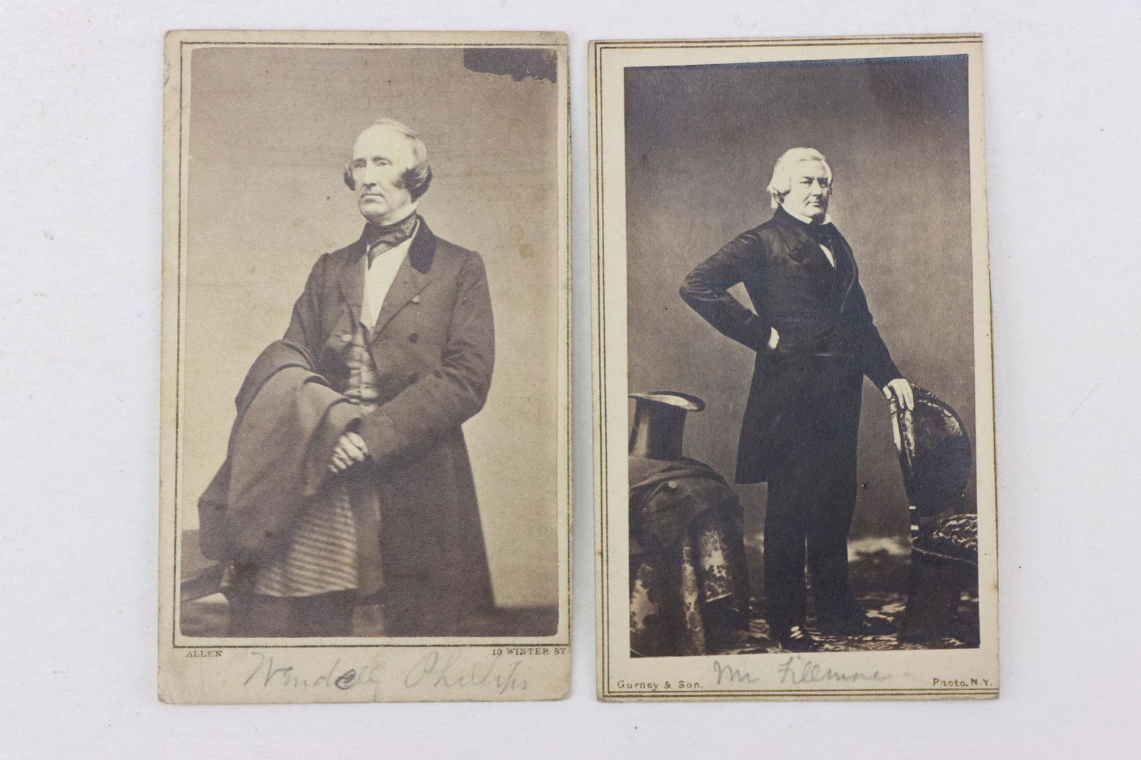 CDV's-Millard Fillmore and Wendell Phillips (1 of 9)