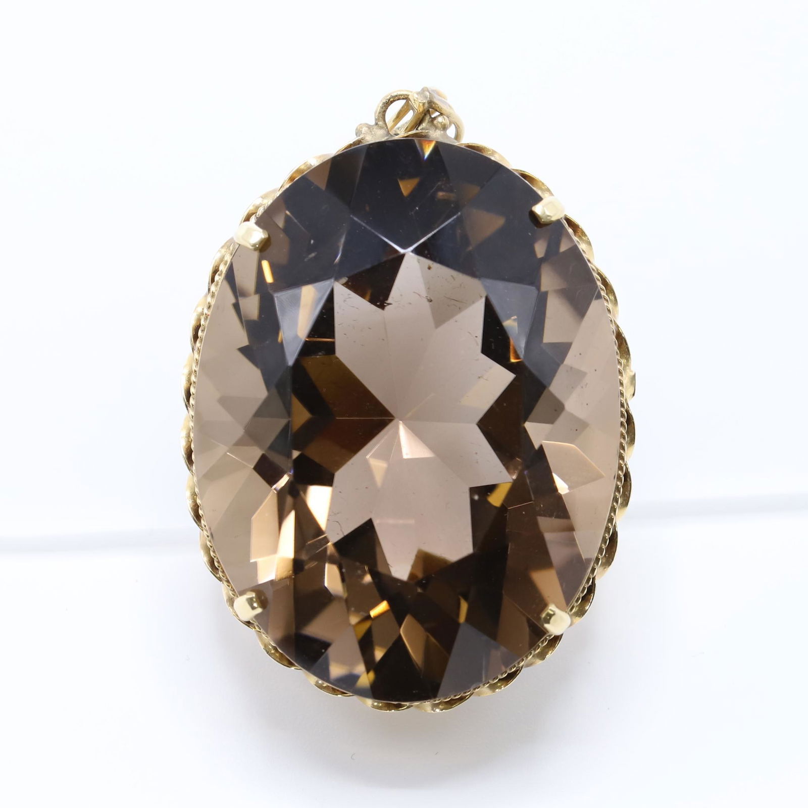 14KY Gold Smoky Quartz Pendant (1 of 5)