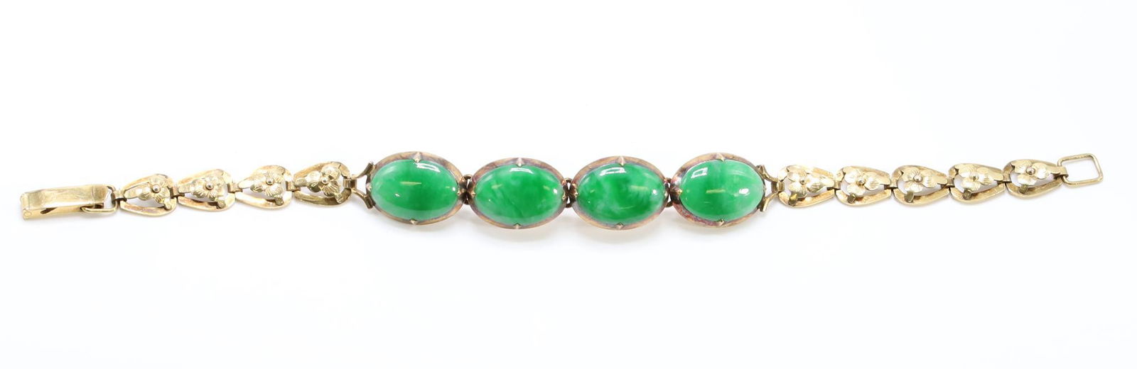 14KY Gold Jade Bracelet (1 of 5)