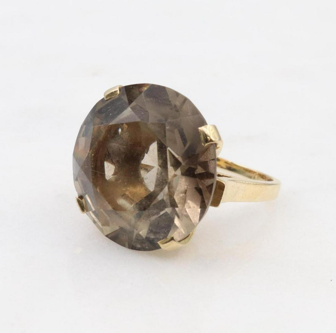 14KY Gold Smoky Quartz Ring (1 of 5)