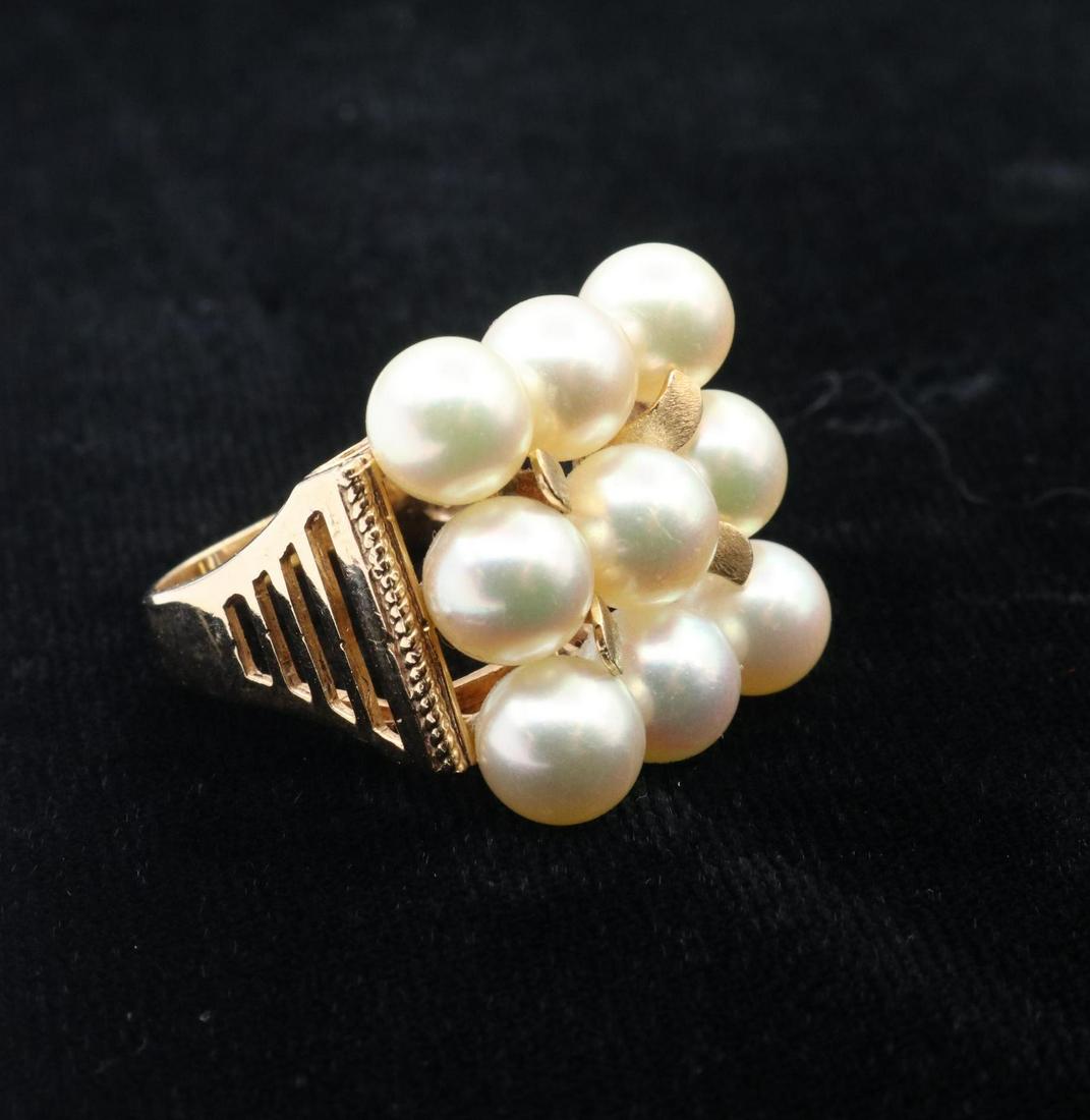 14KY Gold Pearl Ring (1 of 5)