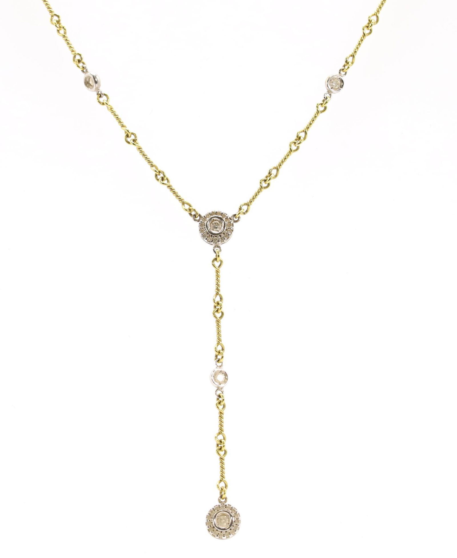 18KY Gold Diamond Necklace (1 of 5)