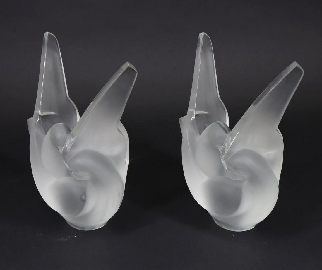 Lalique "Sylvie" Art Glass Vases (1 of 7)