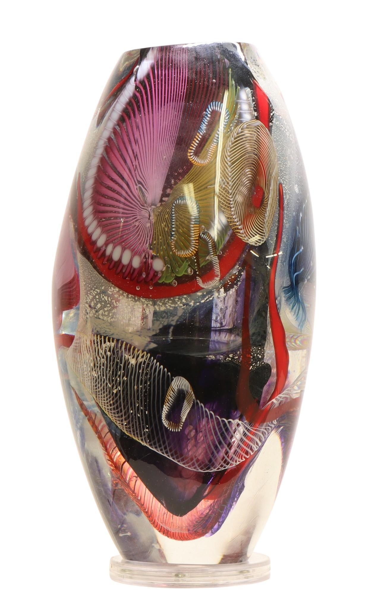 Eric Rubinstein (b. 1956) Art Glass Vase (1 of 4)