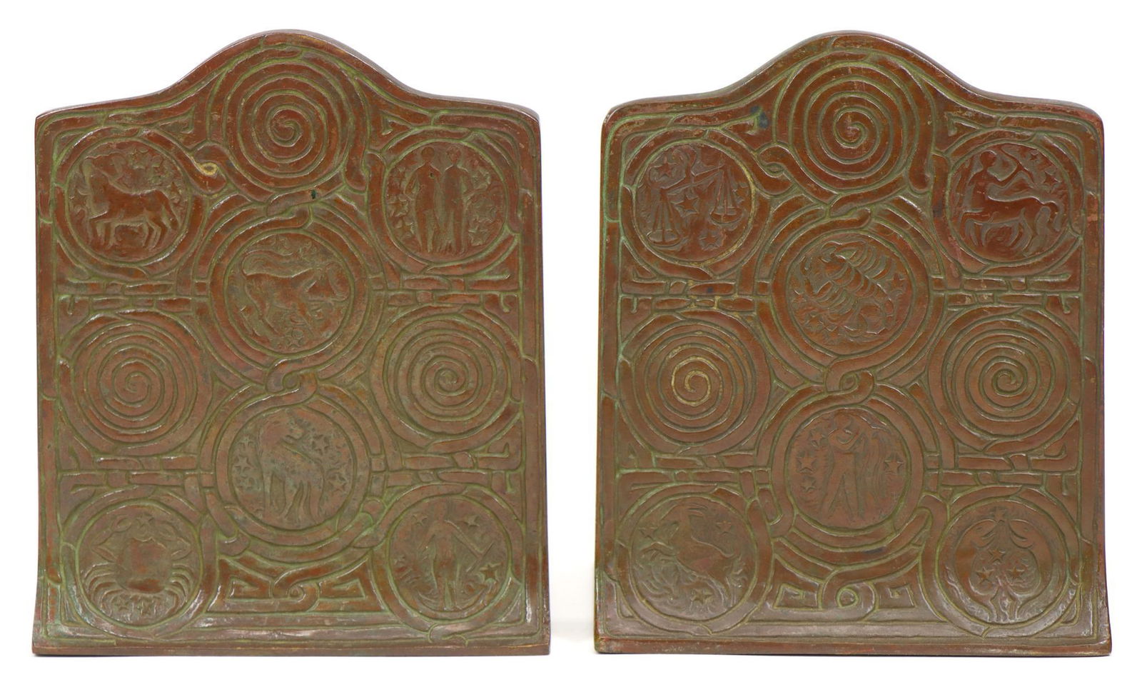 Tiffany Studios Bronze Bookends (1 of 9)